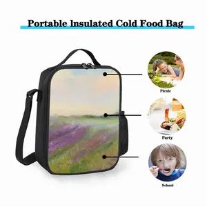 Lavender Field Square Thermal Insulation Meal Bag