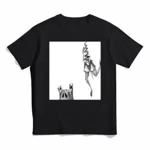 Men Angst Fear Cotton Crew Neck T-Shirt