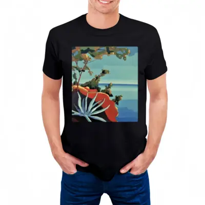 Men On The French Riviera Near Frejus Cotton Crew Neck T-Shirt