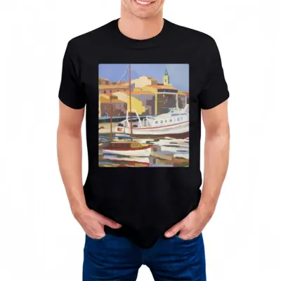 Men Sète The Navy Cotton Crew Neck T-Shirt