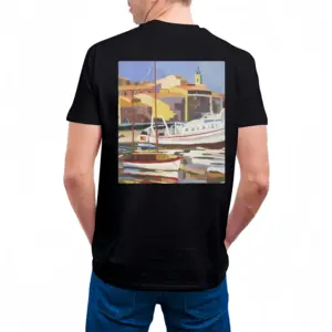 Men Sète The Navy Cotton Crew Neck T-Shirt