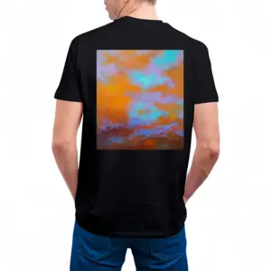 Men Clouds S Cotton Crew Neck T-Shirt