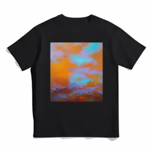 Men Clouds S Cotton Crew Neck T-Shirt