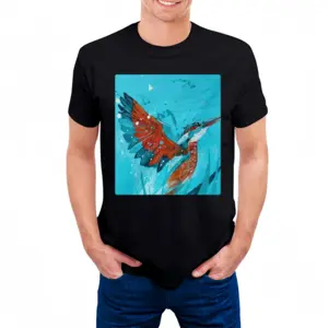 Men Kingfisher Cotton Crew Neck T-Shirt