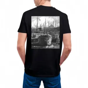 Men Bosphorus Cotton Crew Neck T-Shirt