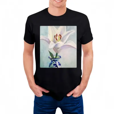 Men Lily Cotton Crew Neck T-Shirt