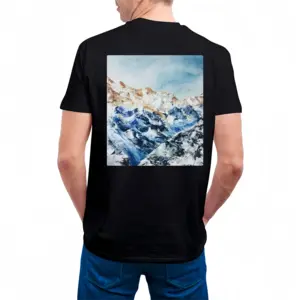 Men Alpen Glow Cotton Crew Neck T-Shirt