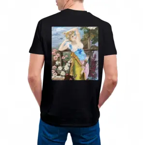 Men Aphrodite Prints Cotton Crew Neck T-Shirt