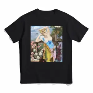 Men Aphrodite Prints Cotton Crew Neck T-Shirt