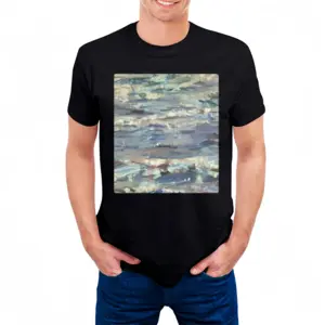 Men Sea Within A Sea Cotton Crew Neck T-Shirt