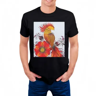 Men Firebird Cotton Crew Neck T-Shirt