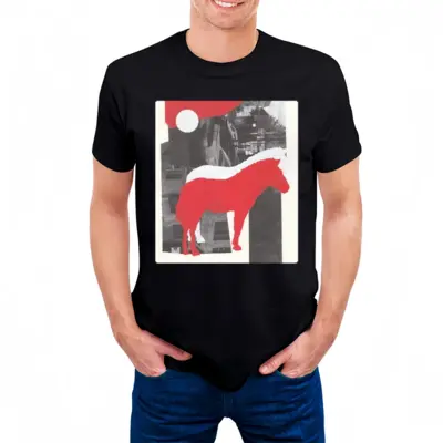 Men Wwf Przewalskis Horse Cotton Crew Neck T-Shirt