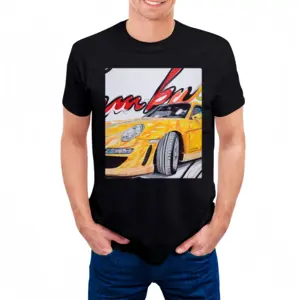 Men Gemballa Cotton Crew Neck T-Shirt