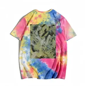 Men Yellow Mist Tie Dye T-Shirt