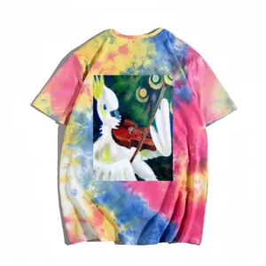 Men Cockatoo Plays Violin Tie Dye T-Shirt