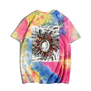 Men Aztec Sun Tie Dye T-Shirt