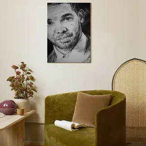 Aubrey Drake Graham Portrait Canvas Decorative Painting (Multi-Size, Vertical)