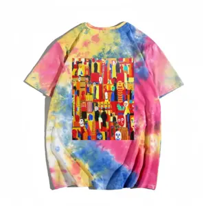 Men Supermarket Scene Tie Dye T-Shirt