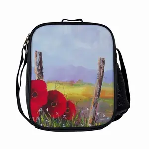 Fence Poppies Insulated Bag