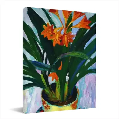 Clivia Canvas Decorative Painting (Multi-Size, Vertical)