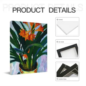 Clivia Canvas Decorative Painting (Multi-Size, Vertical)