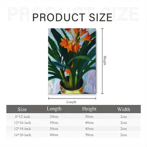 Clivia Canvas Decorative Painting (Multi-Size, Vertical)