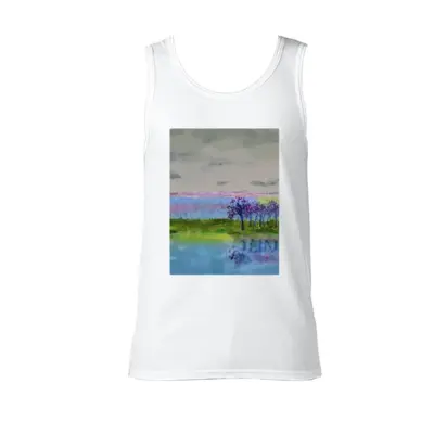 Men Reflections Cotton Sleeveless Vest