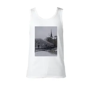 Men Notre Dame Of Paris From Rue Du Cloitre Cotton Sleeveless Vest