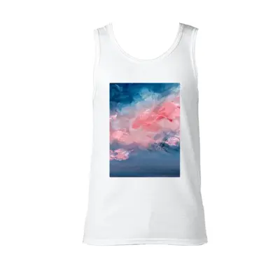 Men Cotton Candy Sky Cotton Sleeveless Vest