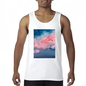 Men Cotton Candy Sky Cotton Sleeveless Vest