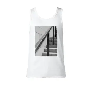 Men Architecture Cotton Sleeveless Vest