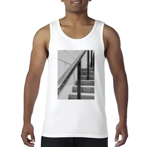 Men Architecture Cotton Sleeveless Vest