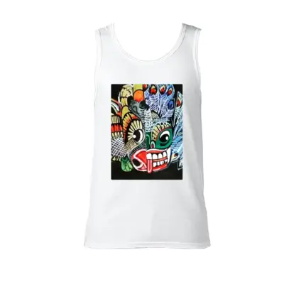 Men Two-Faced Demon Cotton Sleeveless Vest