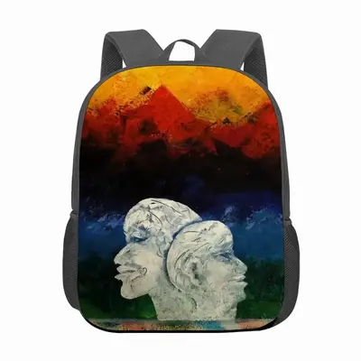 Two Heads And Spectral Landscape (Preliminary Stage) 13 Inch Children's School Bag