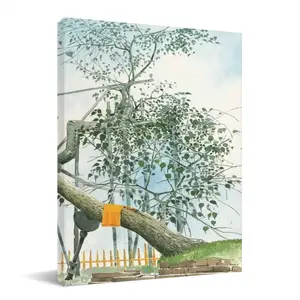 The Sacred Branch Canvas Decorative Painting (Multi-Size, Vertical)