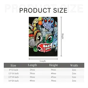 Two-Faced Demon Canvas Decorative Painting (Multi-Size, Vertical)