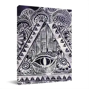 The All Seeing Eye Canvas Decorative Painting (Multi-Size, Vertical)