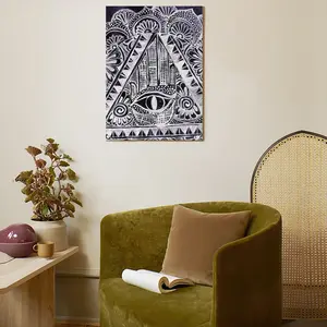 The All Seeing Eye Canvas Decorative Painting (Multi-Size, Vertical)