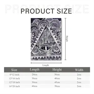 The All Seeing Eye Canvas Decorative Painting (Multi-Size, Vertical)