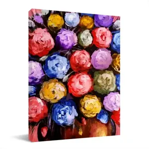 Beautiful Like Roses Canvas Decorative Painting (Multi-Size, Vertical)