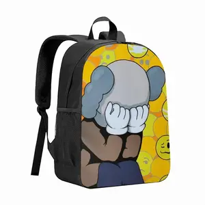 Dont Worry - Kaws Kaws Blackout Poster Emoji Allrightsreserved 13 Inch Children's School Bag