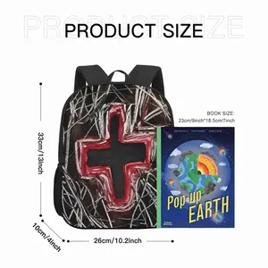 Black Cross 13 Inch Children's School Bag