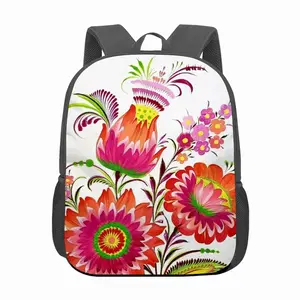 Three Flowers Of Joy 13 Inch Children's School Bag