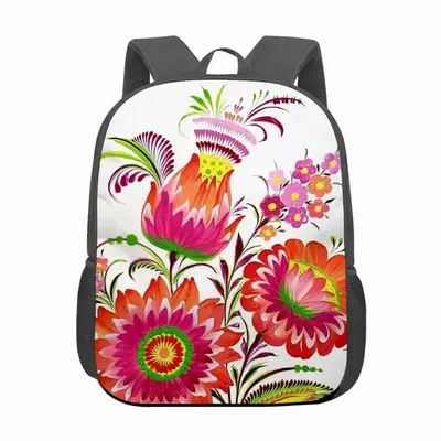 Three Flowers Of Joy 13 Inch Children's School Bag