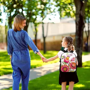 Three Flowers Of Joy 13 Inch Children's School Bag