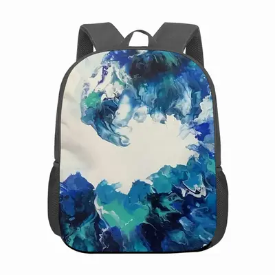 Large Choppy Wave 13 Inch Children's School Bag