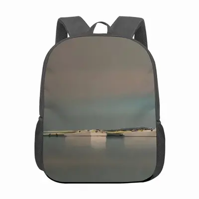 Light Blue Lagoon With Two Boats 13 Inch Children's School Bag