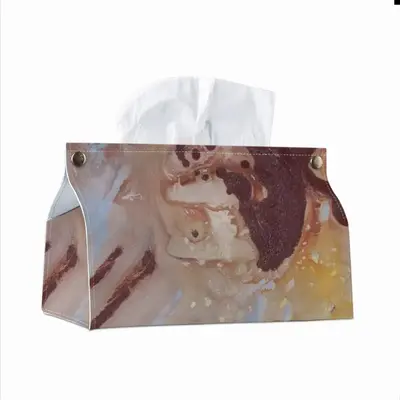 Spirit Bull Leather Tissue Box