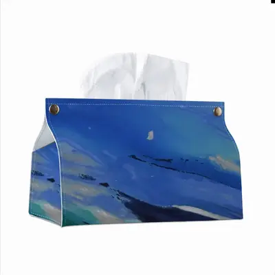 Into The Great Blue Leather Tissue Box