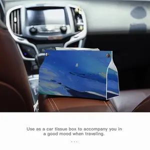 Into The Great Blue Leather Tissue Box